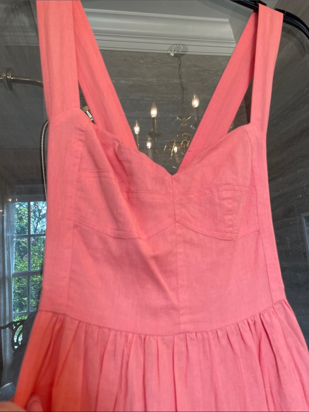 NWT Orange Sleeveless MIDI Sundress